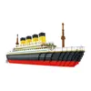 Building Star Film Titanic Big Cruise Ship Boat Modèle 3D DIY Micro Mini Blocs Briques Assemblage Diamant Building Toy No Box Y220214