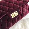 2021 High Quality Brand Bags For Women's Velvet Female Handbag Designer Chain Shoulder Crossbody Bag Fashion Women Messenger Bag