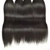 Brazilian Human Hair Virgin Double WEFTS 10-30 polegadas 10 pacotes em linha reta atacado peruano Malaysian Indian Craw Hairs Produtos Natural Cor