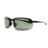 Gafas de sol Sport Nylon Polarizado de gafas de sol 20 marco grueso súper ligero conduciendo con lentes solar sin borde ultraligeros