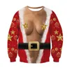 2020 hässliche Weihnachten Pullover Santa Claus Gedruckt Lose Pullover Männer Frauen Pullover Weihnachten Neuheit Herbst Winter Tops Kleidung T200101