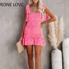 Kobiety wielopoziomowe Ruffle Ruched Cami Sukienka Casual Dress Elegancka Moda Chic Dress Y0118