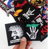 50 pièces beaucoup de patchs en tissu de repassage mixte bande Rock musique Badges Punk autocollants brodés pour veste jean bricolage Applique