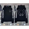 Lüks Erkek Fermuar Moda Sweatshirts Klasik Tasarımcı Hoodies Saldı Sanskrit Çapraz Baskı Kazanım Kapşonlu Kazak Kadın Gevşek Sweatshirt Jackts