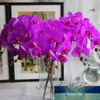 8pcs / Lot flores artificiais real toque Artificial Moth Orchid borboleta Orchid para nova Home da casa casamento Decoração Festival