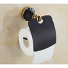 Accessoires de salle de bain en alliage de zinc noir or finition anneau de serviette crochet de robe porte-brosse de toilette porte-serviettes ensemble de salle de bain porte-papier