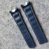 top high quality soft rubber strap 20mm watch blue band accessory bracelet change watchmaker clasp buckle stainless steel216C