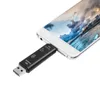 5 In 1 USB 2.0 Type C / USB / Micro USB TF -geheugenkaartlezer OTG Adapter Connector High Speed ​​Memory Card Reader