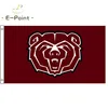 NCAA Missouri State Bears Bandeira 3*5ft (90cm*150cm) Bandeira de poliéster Decoração de banner bandeira de jardim de casa voadora Presentes festivos