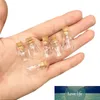 10 pièces 15x24x6mm clair Transparent vide petites bouteilles en verre avec bouchons bricolage Mini goutte d'eau en forme de pendentifs cadeaux flacons