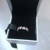 Authentique 925 Bijoux de créateur de bague en argent sterling pour luxe rose doré fleur anneau féminin Girls avec coffret 8971152