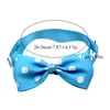 Moda Pet Dog Naszyjnik Regulowany Łuk Krawat Dot Print Neck Pasek Psy Akcesoria Pet Bow Tie Puppy Bow Miski Pet Supplies