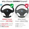 100% DERMAY Coprivolante per auto in pelle di marca antiscivolo per Hyundai i30 kona i10 i35 elantra santa fe Accessori auto H220422