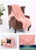 160 * 200 Shaggy lançar cobertor macio Plush Blanket Bed cobertura tênue pele do falso Cobertores rosa para camas Couch Sofa manta Dropshipping