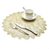 Mats Pads Round Embroidery 2022 Kantafel Plaats Mat Christmas Pad Doek Placemat Cup Mok Dining Thee Coffee Daagse keuken