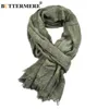 BUTTERMERE Men Scarves Autumn Winter Cotton Linen Scarf Men Khaki Black Navy Pink Khaki Warm Long Fashion Brand Mens Scarfs 201026