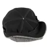 Kagynap retro wełniany tweed gęstość newsboy cap men kobiety jodełka męska czapka malarz malarz czapka zimowa ośmiokątna cap7368104217f