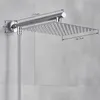 Łazienka Chrome 8 "Ultrathin Shower Head Brass 15 -calowy ramię prysznicowe 150 cm Wąż ze stali nierdzewnej na ścianie opadów deszczu 201105