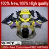 Body For HONDA yellow black CBR893 CBR 900 893 RR 1989 1990 1991 92 93 94HC.93 CBR 893RR 900RR CBR900RR CBR893RR 89 90 91 1992 1993 Fairing