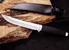 Нож для выживания на открытом воздухе, прямой нож VG1 San Mai, стальные ножи с атласным лезвием и кожаной оболочкой