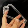 Le plus récent brûleur à mazout en verre à double tube 14 cm grand tube d'huile en verre clair fumer tuyau à main livraison gratuite