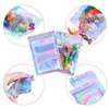 Couleur holographique Sac à odeur refermeuble Sacs à odeur de feuille Sac Pouch Sac Sac plat pour la fête Favorise Sacs d'emballage de détail des aliments LX4568