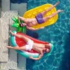 183 * 79 * 20 cm gigantische opblaasbare halve watermeloen drijvende rij lucht matrassen bed party float buizen