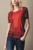 Femmes Plaid T-shirt England Fashion Fashion Short Sleeve Oneck Cotton Classic Tshirt Girls Tees Woman Streetwear Vêtements Tops Jaune Or7957462