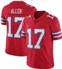 Josh Allen Matt Milano Jersey de fútbol von Miller Cook Dalton Kincaid Jim Kelly Dawson Knox Kaiir Elam Damar Hamlin