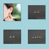 Stud Earrings Jewelry Fashion Starfish Zinc Alloy Sier Plated Earring Marine Biological For Women Wholesale Drop Delivery 2021 Tcs0E