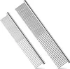 S M L Size Professional Pet Dog Grooming Combs Tools with Rounded Ends Stainless Steel Teeth Removing Tangles Knots Long and Short Haired Dogs Cat SN4468