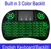 Mini i8 Wireless Keyboard Backlight Backlit 2.4G Air Mouse Keyboard Remote Control Touchpad Rechargeable battery for Android TV Box 2021