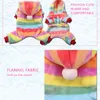 Soft Flannel Dog Koszyk kolorowy zimowe ubrania małe szczeniaki dla zwierzaka dla zwierzaka ciepłe bluzę z kapturem Home Supplies Y200917