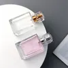 Bouteille de parfum carrée en verre de 30ML, bouteille vide pour cosmétiques, buse de distribution, flacons de pulvérisation, emballage opp, vente en gros, 2021