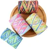 Färgglada strimlade Crinkle Paper Raffia Candy Boxes Diy Present Box Filling Material Tissue Party Present Packaging Filler Decor YQ02857