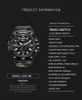 럭셔리 디자이너 망 시계 캐주얼 디지털 쿼츠 손목 시계 남자 위장 스트랩 방수 백라이트 캘린더 스포츠 시계