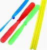 Bambù libellula elicottero giocattolo disco volante plastica novità all'aperto giocattoli per bambini sport divertente regalo per bambini jx jj