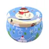 Round Drum Tinplate Boxes Scented Candle Jar Candy Tea Storage Box Organizer Christmas Party Gift Cookie Boxes