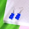 10Pair set Creative Cute Mini Gummy Bear Earrings Minimalism Cartoon Design Female Ear Hooks Danglers Jewelry Gift242I