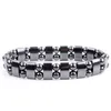 Nuovo Dign Hematite Black Obsidian Tiger Eye Bracciale Pietra Bracciale Doppio strato Magnetico Black Gallstone Elastic Yoga Bracciali da latta