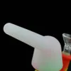 Pipe à eau base en silicone bong en verre dab shisha narguilé Oblique bouche narguilés hauteur 7"
