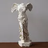 Oude Griekse overwinning Godin Standbeeld Europa Hars ornamenten Karakter Sculptuur Crafuls Home Office Desktop Decoratie Figurine T20