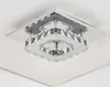 Plafoniera quadrata in cristallo moderna LED 20CM Lampada da soffitto per ingresso per corridoio Corridoio Soggiorno Camera da letto Illuminazione domestica9642245