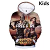 Sweats à capuche pour hommes Sweatshirts Adulte Enfant Taille Taille Personnalité Free Fire 3D Sweatshirt Sweatshirt Vêtements1