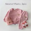 Vêtements pour enfants pour les nés Ensembles Automne Hiver Chaud Noël Bébé Garçons Vêtements pour enfants Vêtements pour enfants Filles Sport Survêtements 4Y 211224