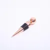 Silver Rose Gold Metal Red Wine Stopper for Bar Tools Champagne Bottle Cap Storage Plug Kitchen Accessories SN6310