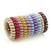 Cordon de fil de téléphone en tissu fait à la main, 5.5cm, cravate pour cheveux, bandes élastiques pour grandes filles et enfants, anneau de corde, Bracelets pour femmes