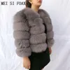 ファッショナブルな暖かいキツネの天然の本物のベストの純正の毛皮のコート良い品質無料201221