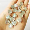 Craft Tools 12mm peach heart fish scale resin patchs mobile phone shell accessories ear stud accessorie shiny Mermaid 13 colors