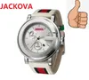 Najlepsza moda kobieta Man Man Big Dial Watch Casual Lady Quartz Panthere de g fabryczne zegarki materiałowe skórzany zespół na rękę Montres264z